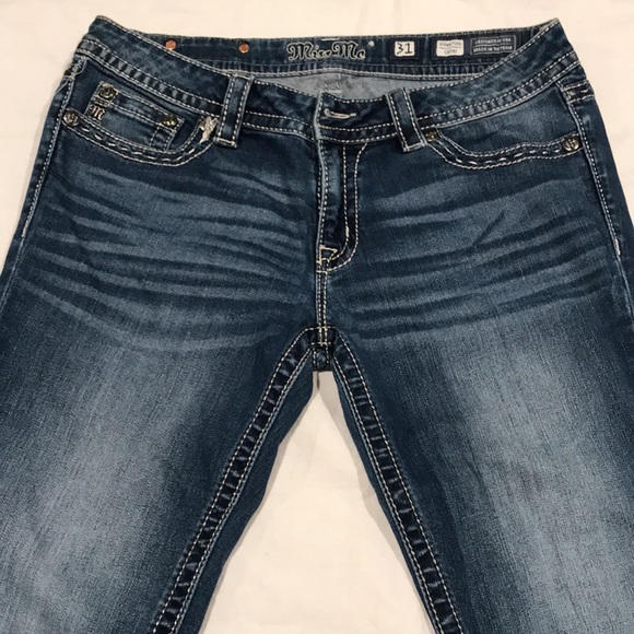 Miss Me Signature Capri Cropped Jeans Size 31 - Picture 3 of 16